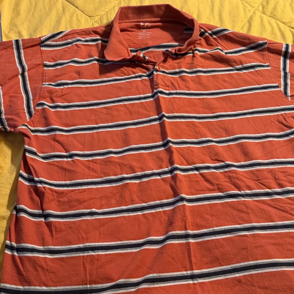 Haggar Sueded Orange Polo Shirt